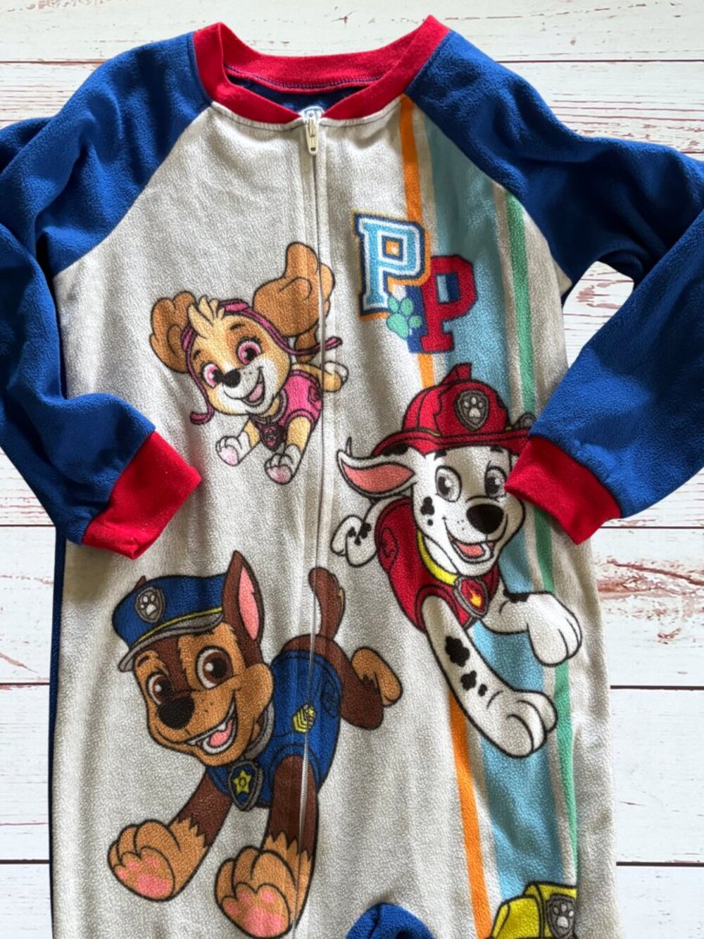 Paw Patrol Boys Size 5T Footie Pajamas